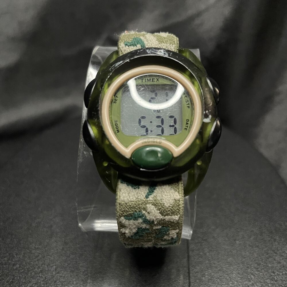 Timex T71912 Digital Camouflage Watch Chronograph Alarm Timer Quartz
